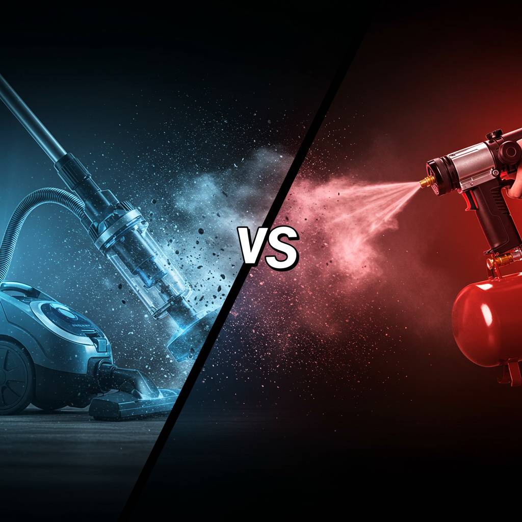 掃除機VS.エアーコンプレッサー、ほこり対策の最強兵器はどっち？