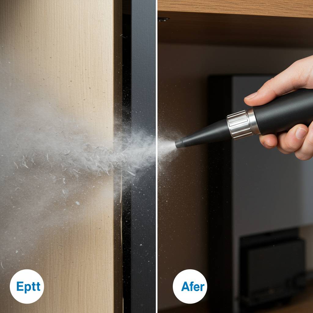 狭い隙間もスッキリ！コンプレッサーで叶える完璧な清掃術