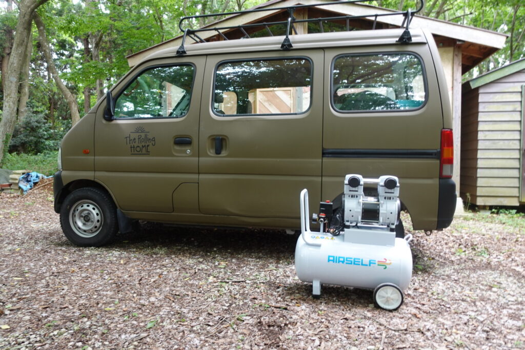 エアーコンプレッサーと自動車